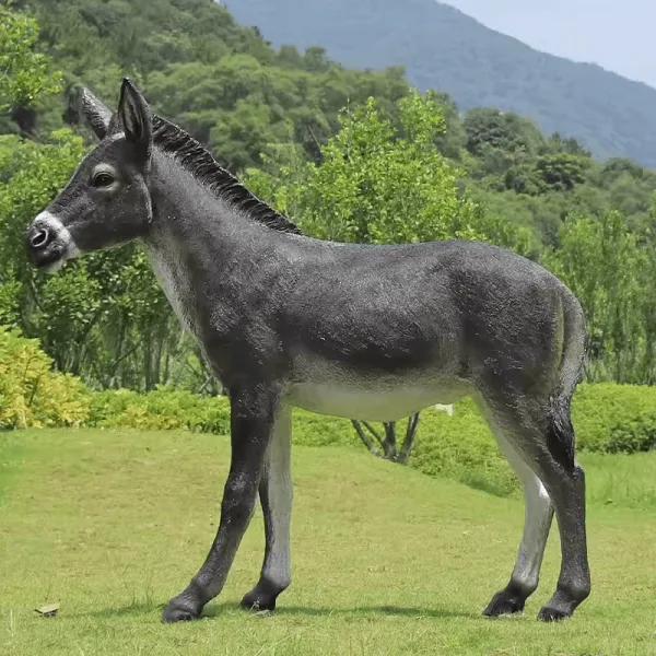 Large Donkey Statues Sculptures for Garden – custom retail display image 10