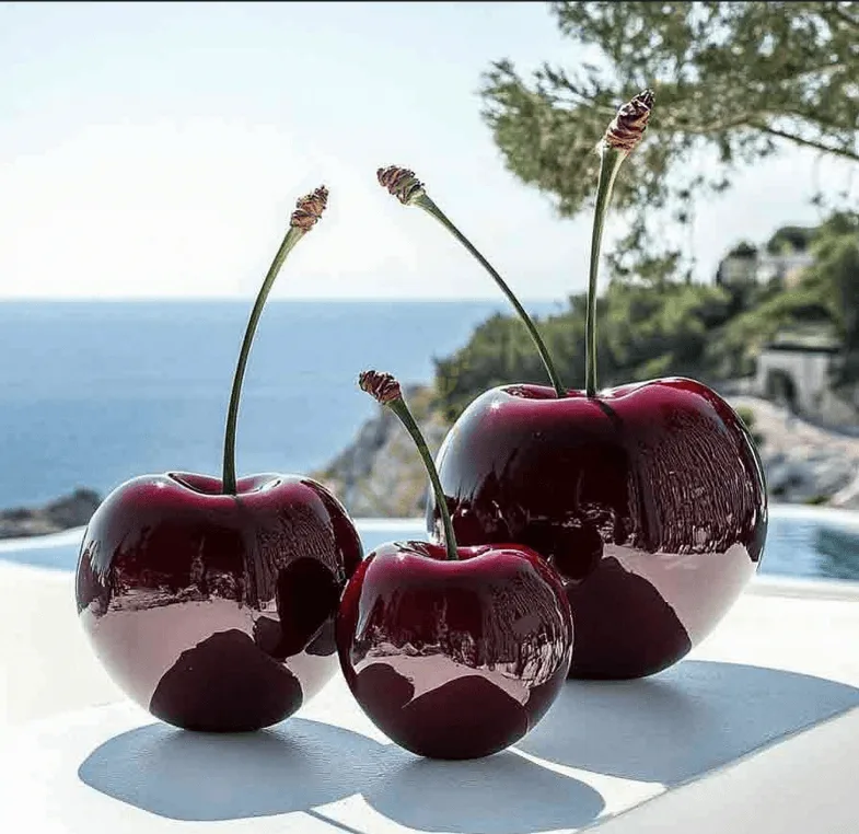 Large Fiberglass Cherry Sculpture Statues For Sale | Outdoor – custom retail display image 2