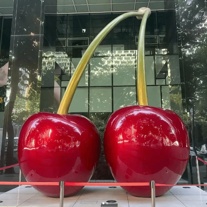 Large Fiberglass Cherry Sculpture Statues For Sale | Outdoor – custom retail display image 4