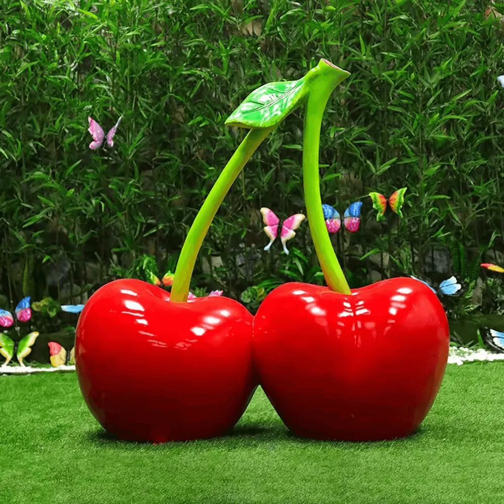 Large Fiberglass Cherry Sculpture Statues For Sale | Outdoor – custom retail display image 5