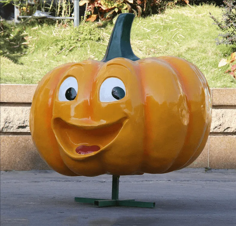 Large FRP Pumpkin Statues Sculpture For Sale – custom retail display image 2