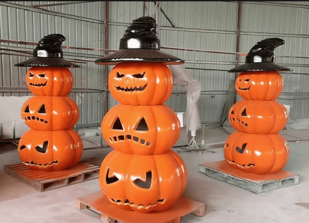 Large FRP Pumpkin Statues Sculpture For Sale – custom retail display image 22