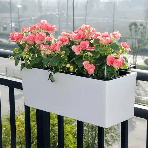 Large Hanging Wall Fiberglass Planters, Pots – custom retail display image 1