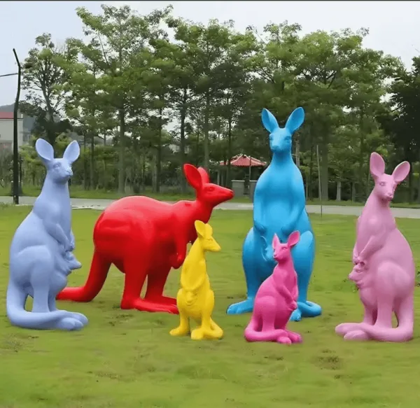 Large Kangaroo Statues Sculptures For Sale – custom retail display image 6