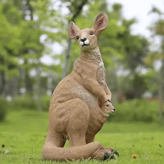 Large Kangaroo Statues Sculptures For Sale – custom retail display image 3