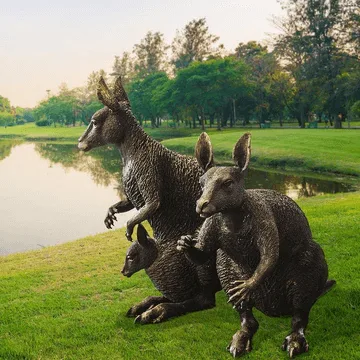 Large Kangaroo Statues Sculptures For Sale – custom retail display image 4