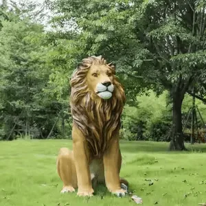 Large Lion Statues Sculptures For Garden Decor – custom retail display image 5