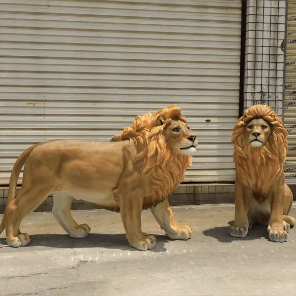 Large Lion Statues Sculptures For Garden Decor – custom retail display image 43