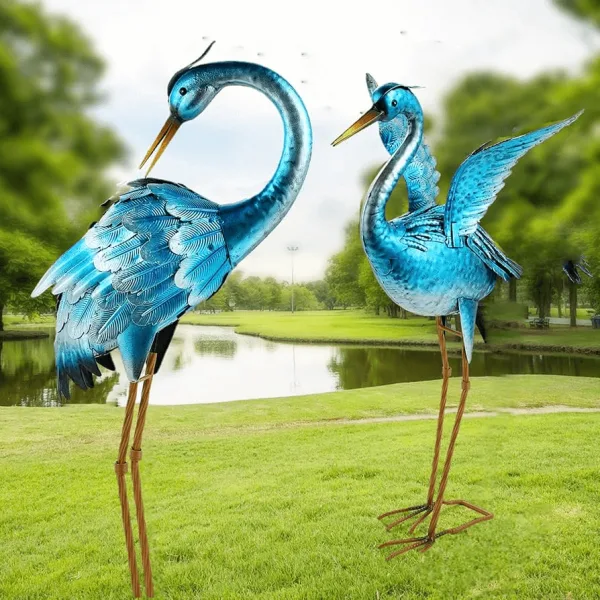 Large Outdoor Crane Statues Sculptures For Garden – custom retail display image 12