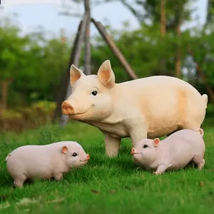 Large Pig Statues Sculptures For Outdoor Garden – custom retail display image 1
