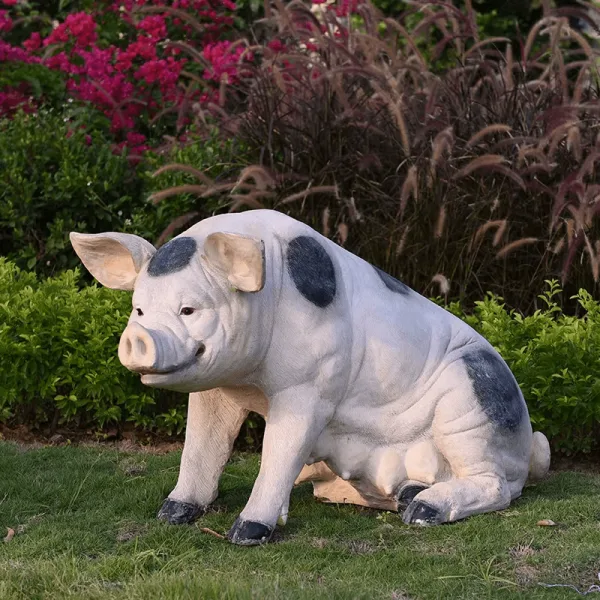 Large Pig Statues Sculptures For Outdoor Garden – custom retail display image 11