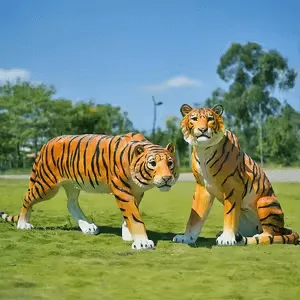 Large Tiger Statues For Sale | Fiberglass Bronze – custom retail display image 16