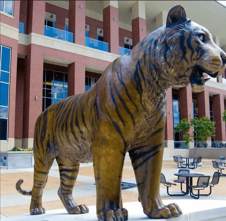 Large Tiger Statues For Sale | Fiberglass Bronze – custom retail display image 2
