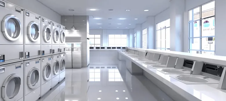 Laundry Shop Design, Display Fixtures Furniture – custom retail display image 13