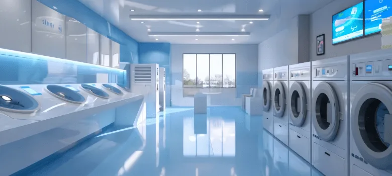 Laundry Shop Design, Display Fixtures Furniture – custom retail display image 12