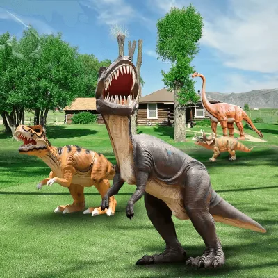 Life Size Dinosaur Statue (12) Life Size Dinosaur Statues Sculpture For Sale | Fiberglass – custom retail display image 6