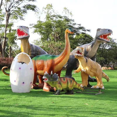 Life Size Dinosaur Statue (7) Life Size Dinosaur Statues Sculpture For Sale | Fiberglass – custom retail display image 8