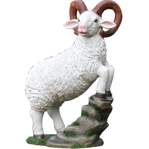 Life Size Goat Statues Sculptures For Garden – custom retail display image 16