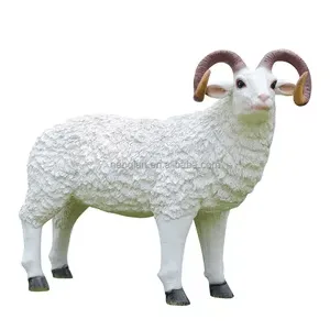 Life Size Goat Statues Sculptures For Garden – custom retail display image 4