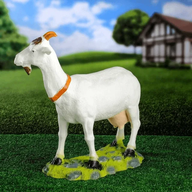 Life Size Goat Statues Sculptures For Garden – custom retail display image 5