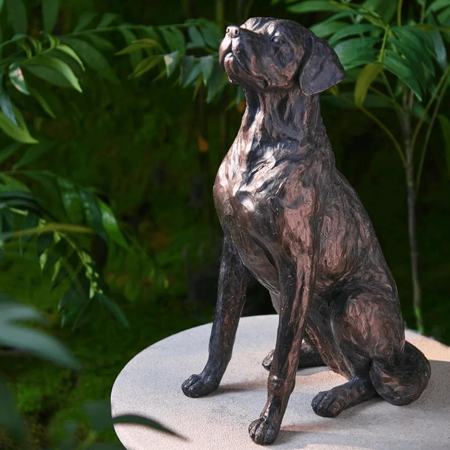 Life Size Labrador Statues Sculptures For Garden – custom retail display image 1