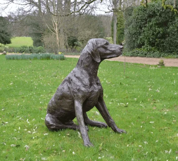 Life Size Labrador Statues Sculptures For Garden – custom retail display image 4