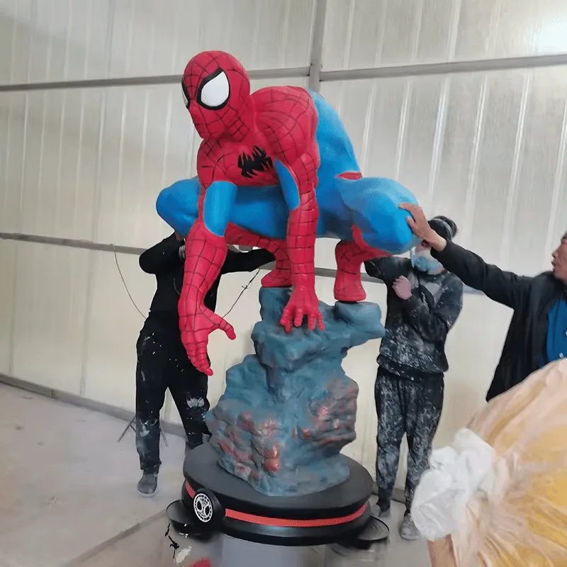 Life Size Spiderman Statues for Sale | FRP 1:1 Figures – custom retail display image 1