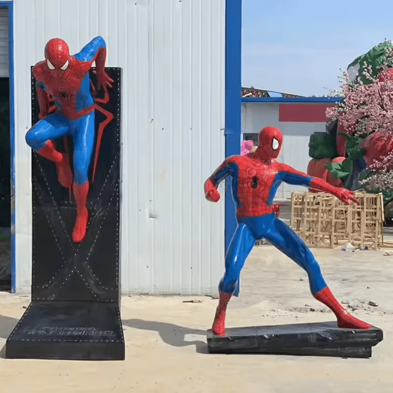 Life Size Spiderman Statue (11) Life Size Spiderman Statues for Sale | FRP 1:1 Figures – custom retail display image 21