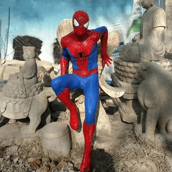 Life Size Spiderman Statue (6) Life Size Spiderman Statues for Sale | FRP 1:1 Figures – custom retail display image 18