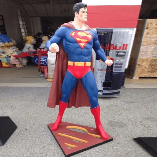 Life Size Superman Statues For Sale | Fiberglass Ornaments – custom retail display image 3