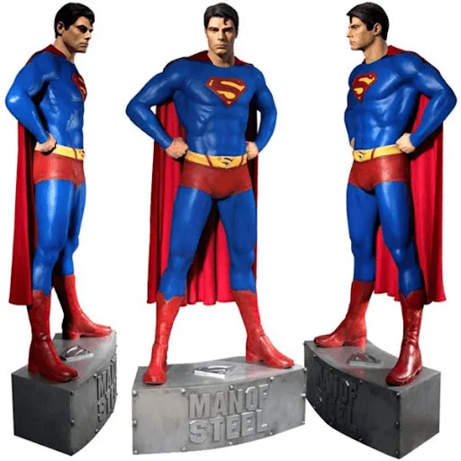Life Size Superman Statues For Sale | Fiberglass Ornaments – custom retail display image 5