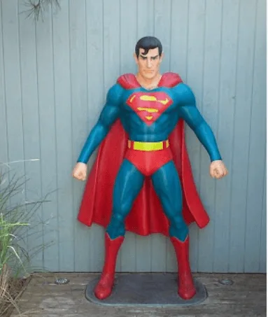 Life Size Superman Statues For Sale | Fiberglass Ornaments – custom retail display image 4