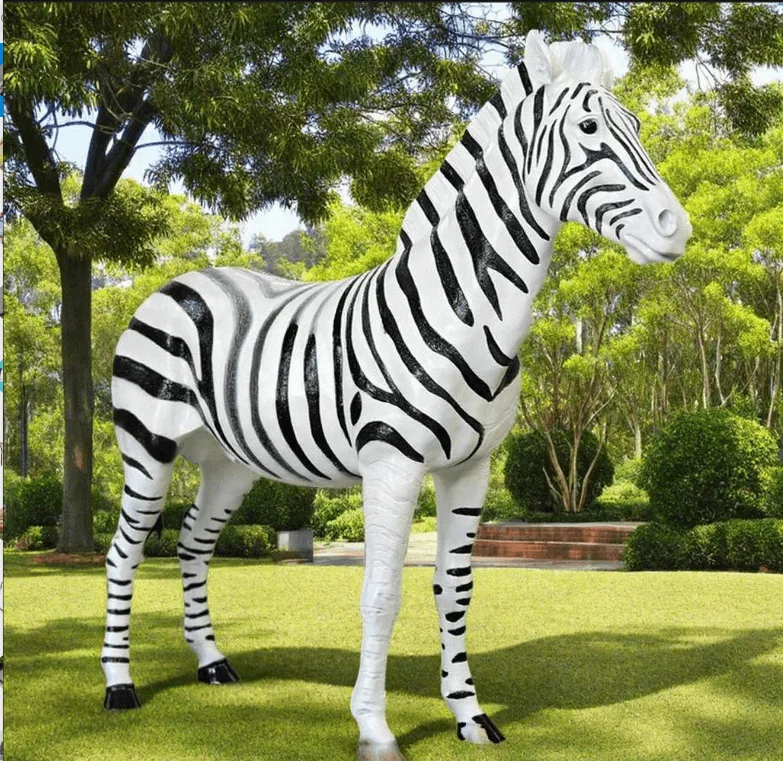 Life Size Zebra Statues Sculptures For Sale – custom retail display image 1