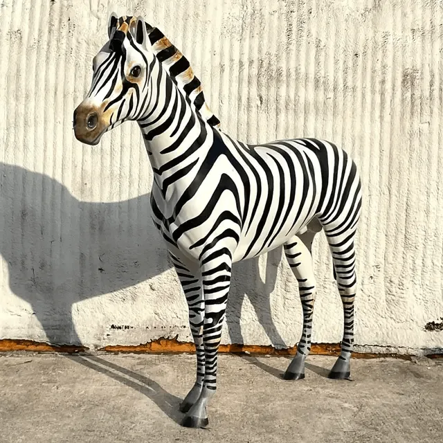 Life Size Zebra Statues Sculptures For Sale – custom retail display image 2
