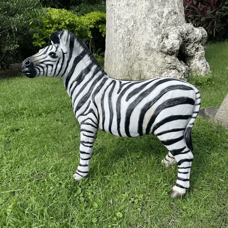 Life Size Zebra Statues Sculptures For Sale – custom retail display image 3