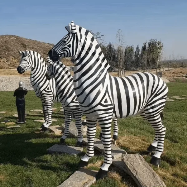 Life Size Zebra Statues Sculptures For Sale – custom retail display image 16