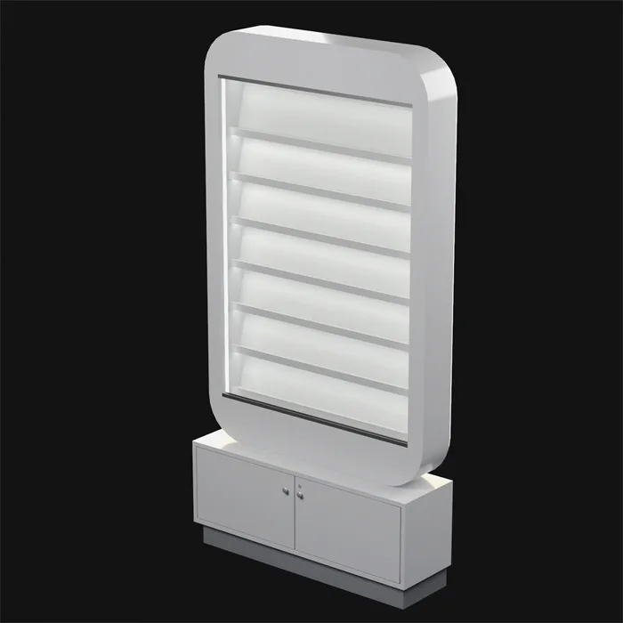 Lighted Display Cabinet | Glass Doors Shelves – custom retail display image 5