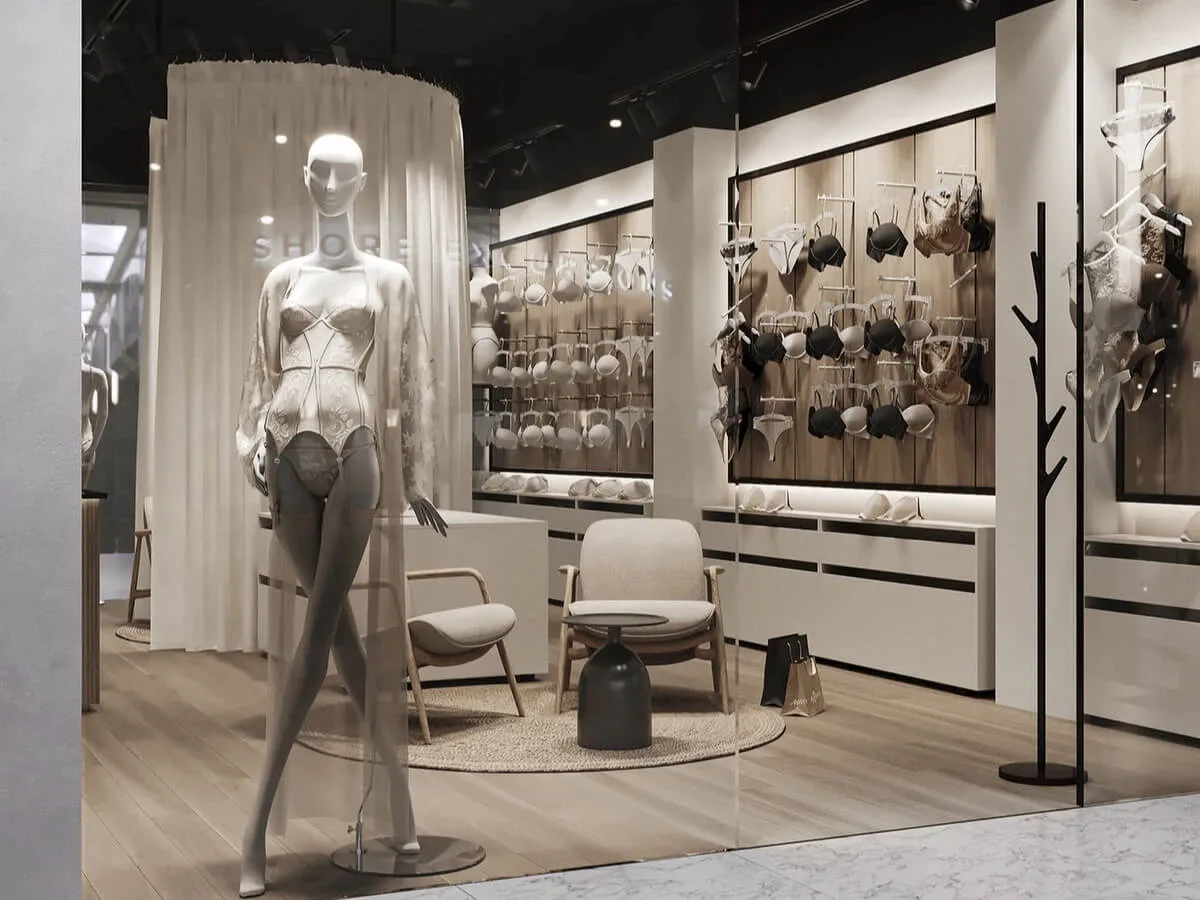 Lingerie Shop Design, Displays Store Fixtures – Manufacture Underwear Retail Shop Display Fixtures Design Ideas in Lingerie S