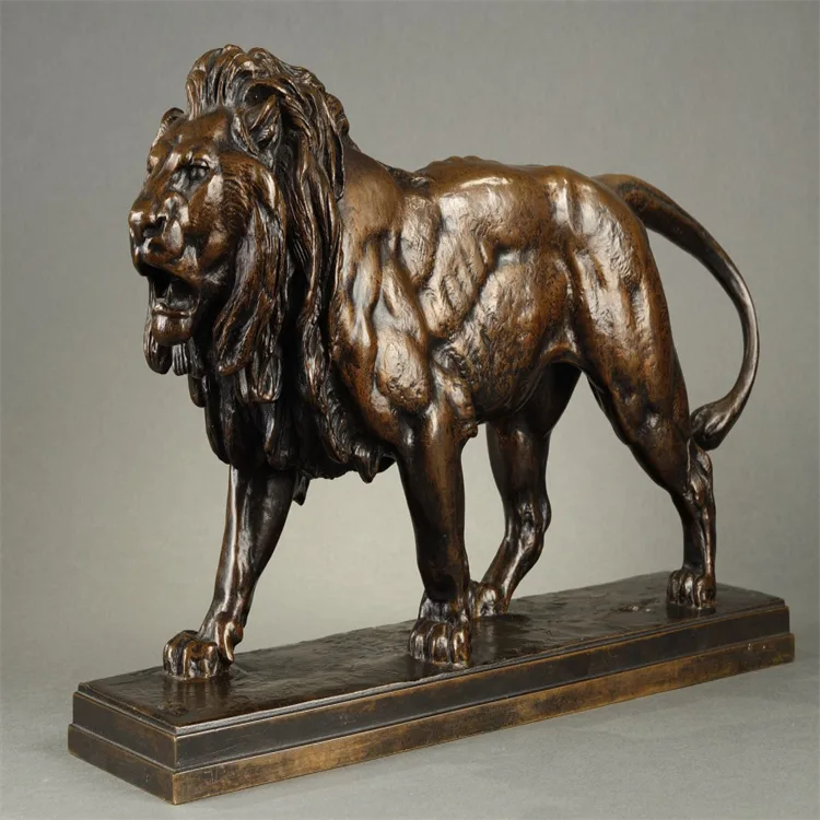 Lion Bronze Statues | Life Size Animal Bronze Sculptures – custom retail display image 2