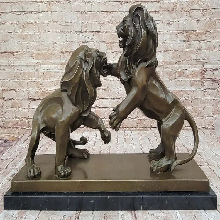 Lion Bronze Statues | Life Size Animal Bronze Sculptures – custom retail display image 9