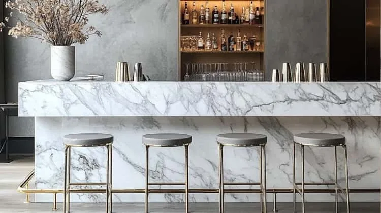 Restaurant Bar Counter For Sale | Wood, Metal Marble – custom retail display image 16