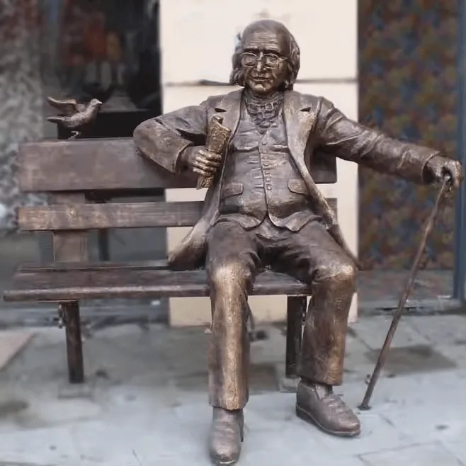 Man Bronze Statues For Sale | Outdoor Large Sculptures – custom retail display image 4