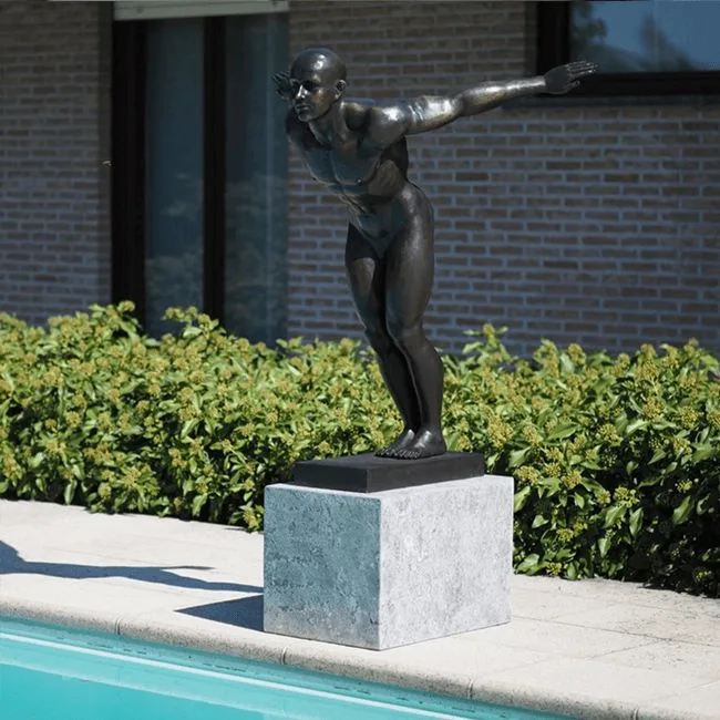 Man Bronze Statue (2) Man Bronze Statues For Sale | Outdoor Large Sculptures – custom retail display image 7