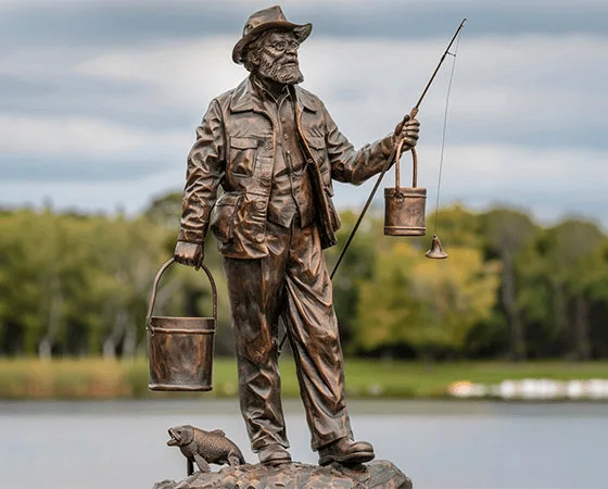 Man Bronze Statues For Sale | Outdoor Large Sculptures – custom retail display image 1