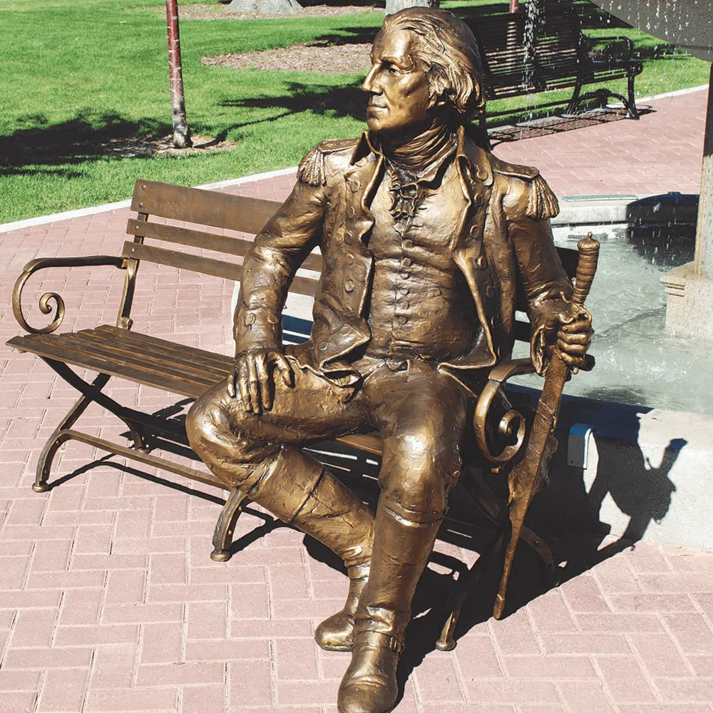 Man Bronze Statues For Sale | Outdoor Large Sculptures – custom retail display image 2