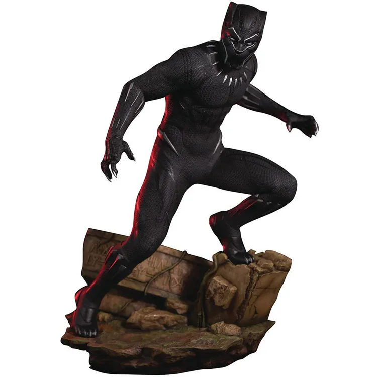Marvel Black Panther fiberglass Statues2 (2) Marvel Black Panther Statues | Life Size Figures – custom retail display image 7