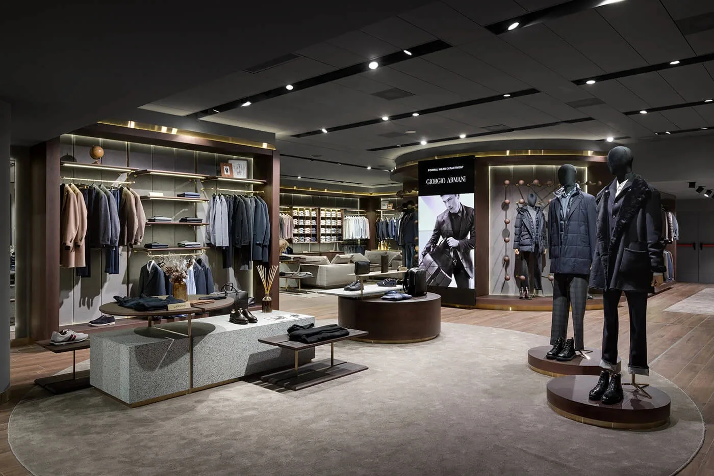 Men s Clothing Store Design, Displays Decor – Stylish Men’s clothing Store Interior Design Clothing Display Rack image 2