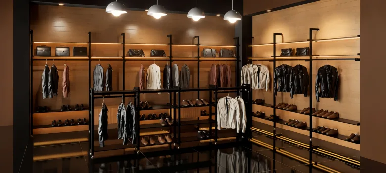 Men s Clothing Store Design, Displays Decor – custom retail display image 12