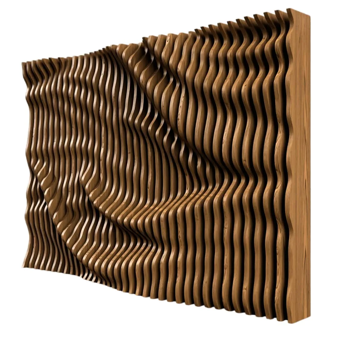 Parametric Wall Panels, Shelves 3D Wood Wall Arts – custom retail display image 14
