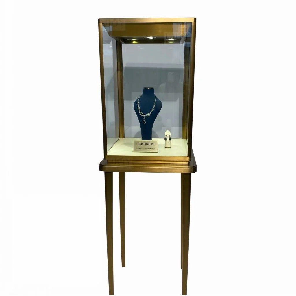 Stainless Steel Jewelry Showcases, Vitrine Cabinets For Sale – custom retail display image 25